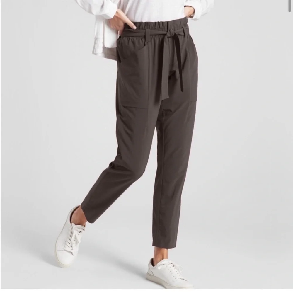 Athleta skyline high waist jogger pants Olive green 4 - Picture 5 of 13